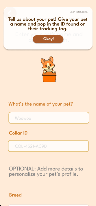 Pawlar Setup Screen